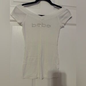 Bebe top with rhinestones